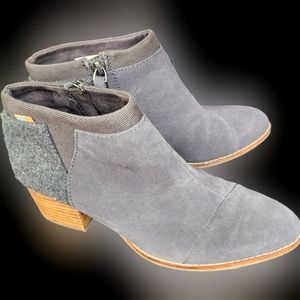 Toms Loren suede and wool boot. Size 6.5